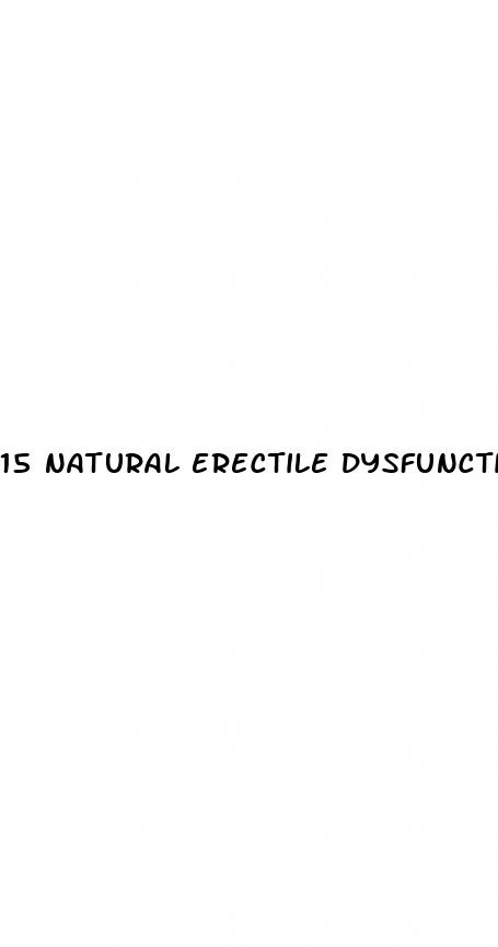 15 natural erectile dysfunction cures pdf