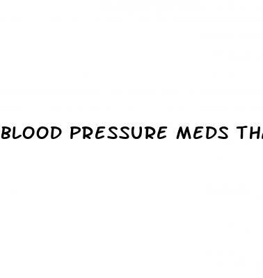 blood pressure meds that do not cause erectile dysfunction