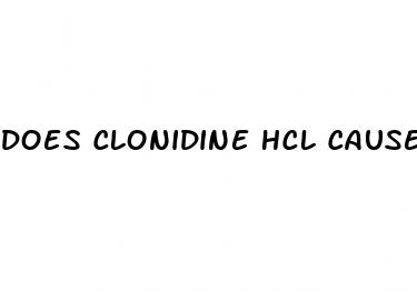 does clonidine hcl cause erectile dysfunction