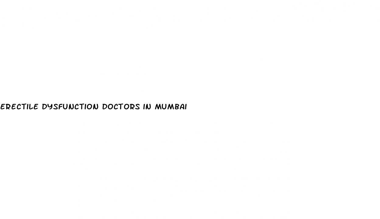 erectile dysfunction doctors in mumbai