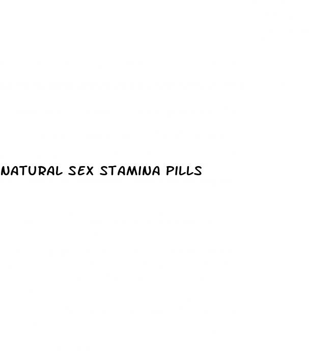 natural sex stamina pills