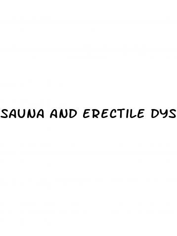 sauna and erectile dysfunction