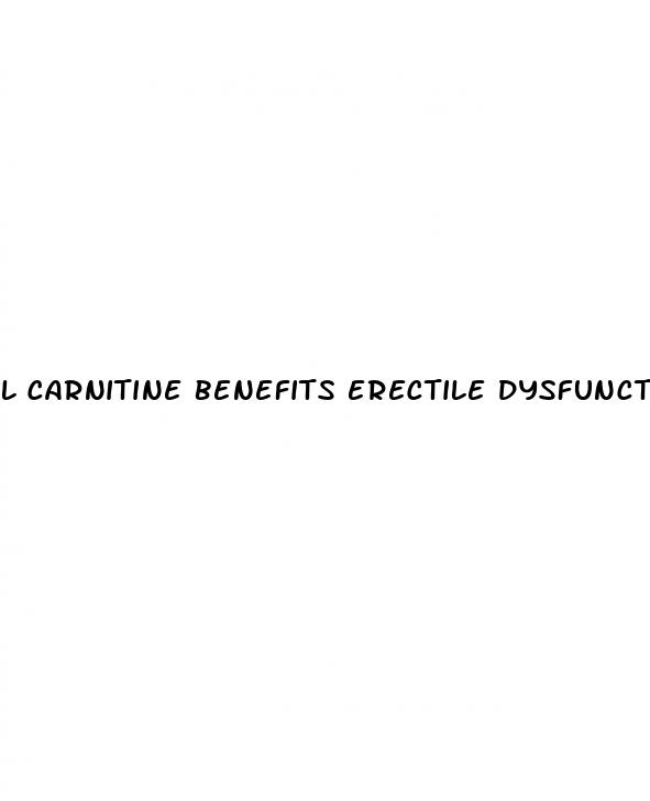 l carnitine benefits erectile dysfunction