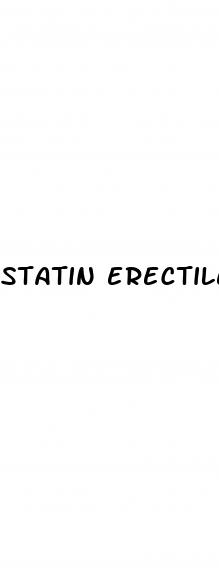 statin erectile dysfunction side effect