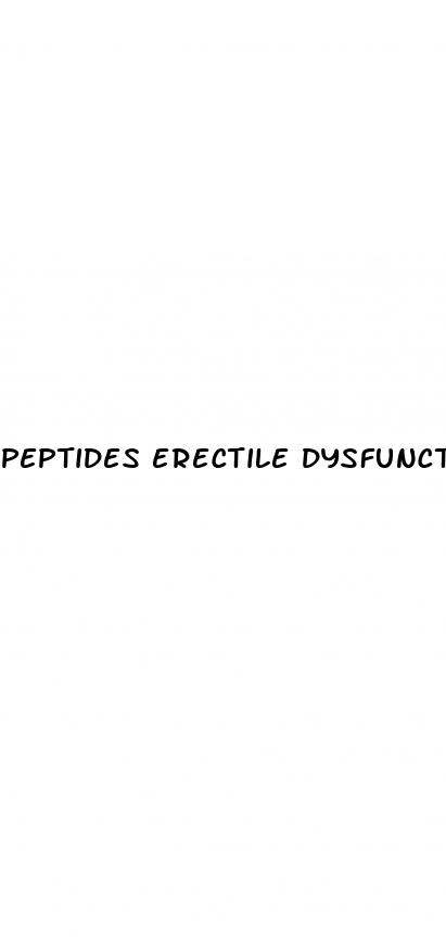 peptides erectile dysfunction