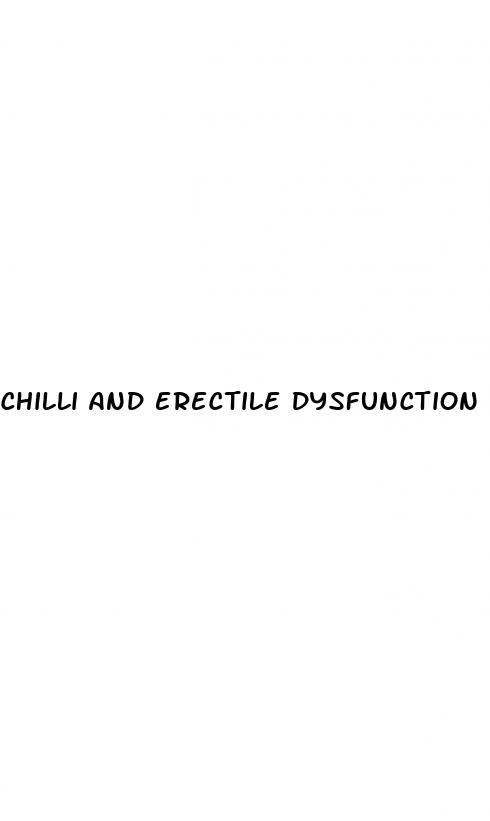 chilli and erectile dysfunction