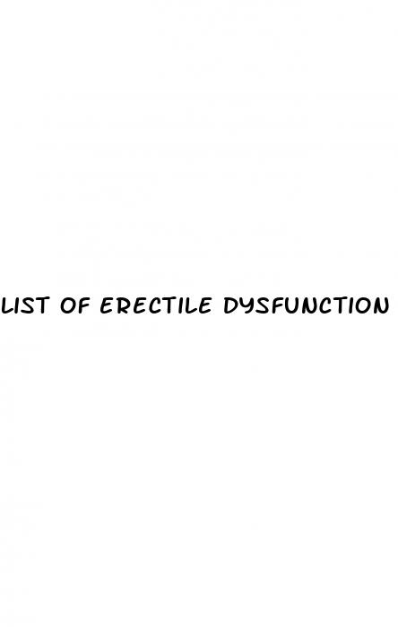 list of erectile dysfunction natural supplements