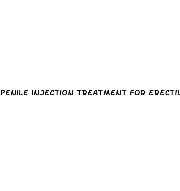 penile injection treatment for erectile dysfunction