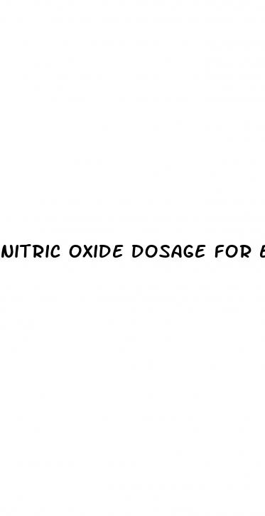 nitric oxide dosage for erectile dysfunction