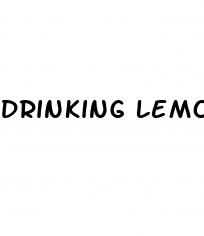 drinking lemon water erectile dysfunction