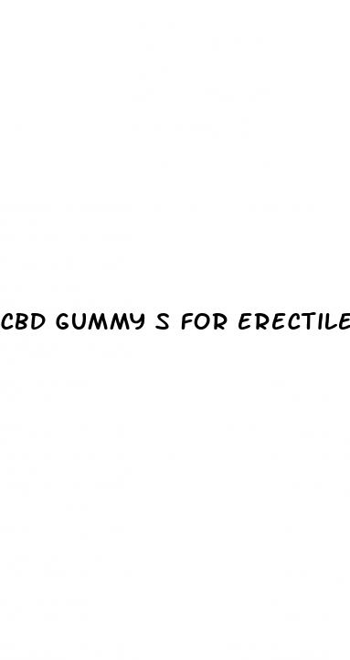 cbd gummy s for erectile dysfunction