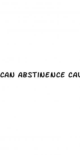 can abstinence cause erectile dysfunction