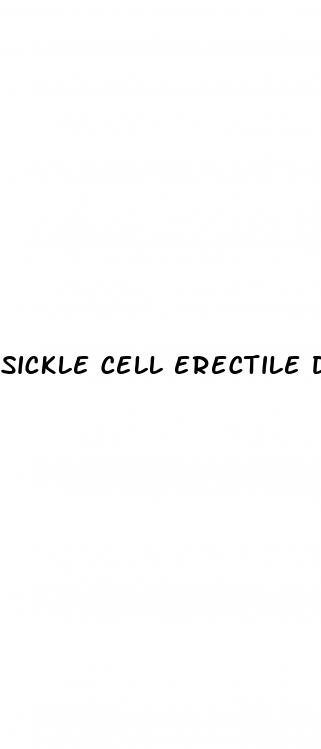 sickle cell erectile dysfunction treatment