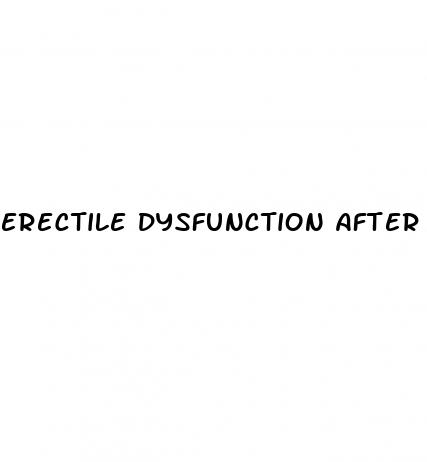 erectile dysfunction after radiation treatment prostate cancer