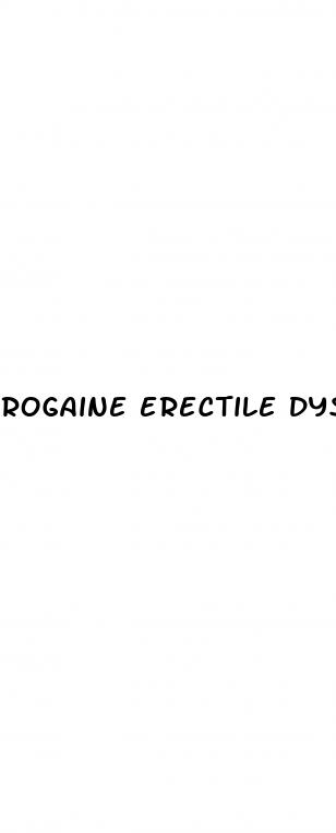 rogaine erectile dysfunction