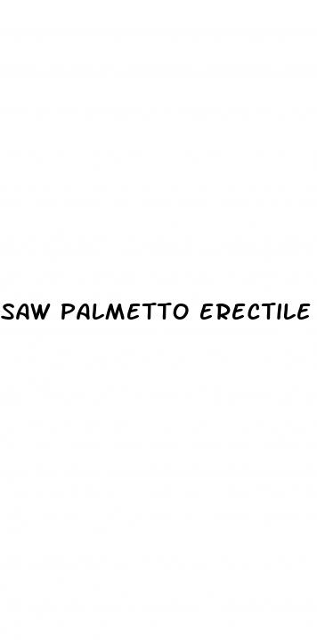 saw palmetto erectile dysfunction