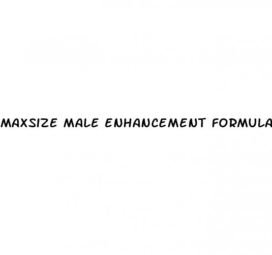 maxsize male enhancement formula cream