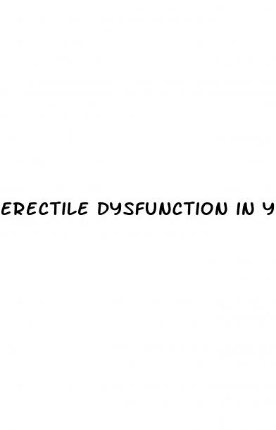 erectile dysfunction in young men