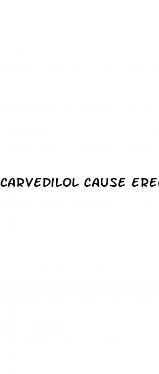 carvedilol cause erectile dysfunction