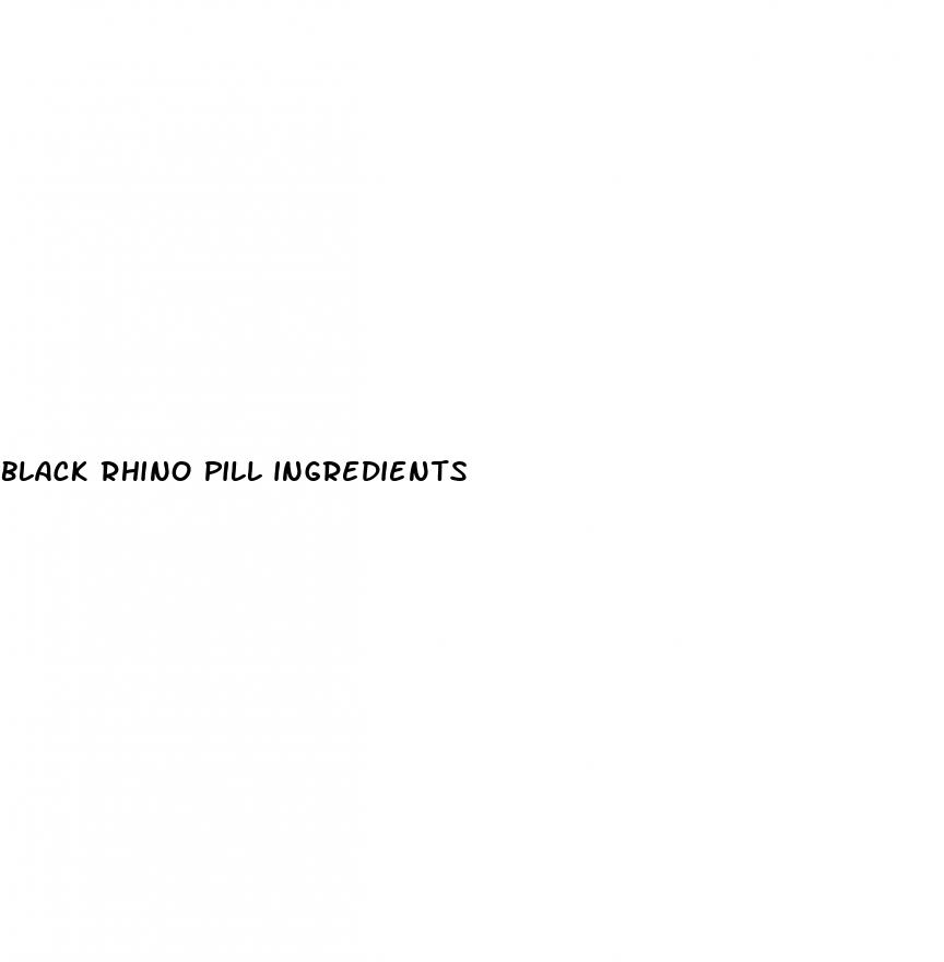 black rhino pill ingredients