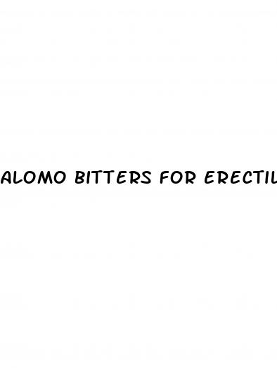 alomo bitters for erectile dysfunction