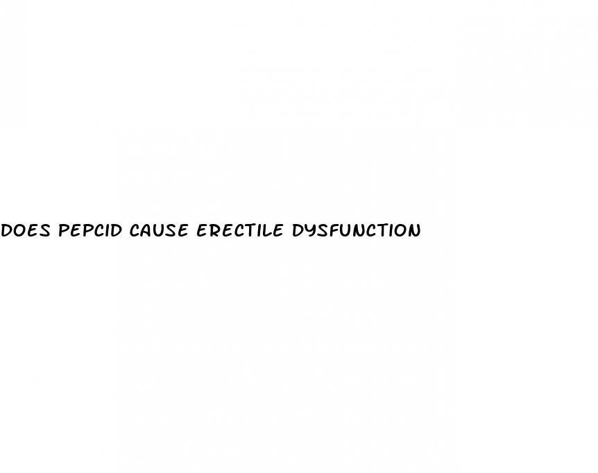 does pepcid cause erectile dysfunction