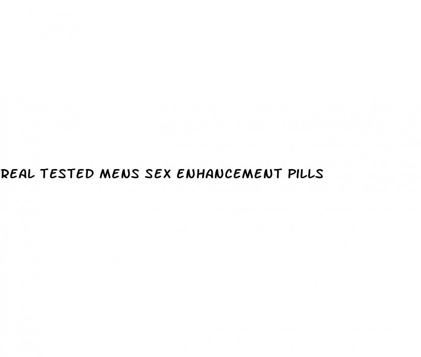 real tested mens sex enhancement pills