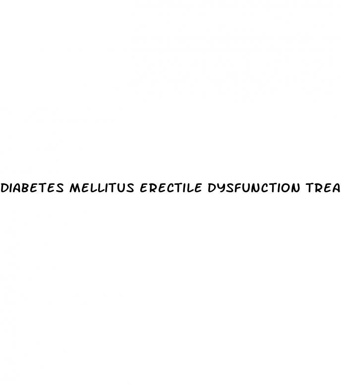 diabetes mellitus erectile dysfunction treatment