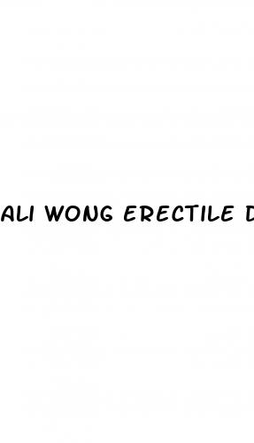 ali wong erectile dysfunction