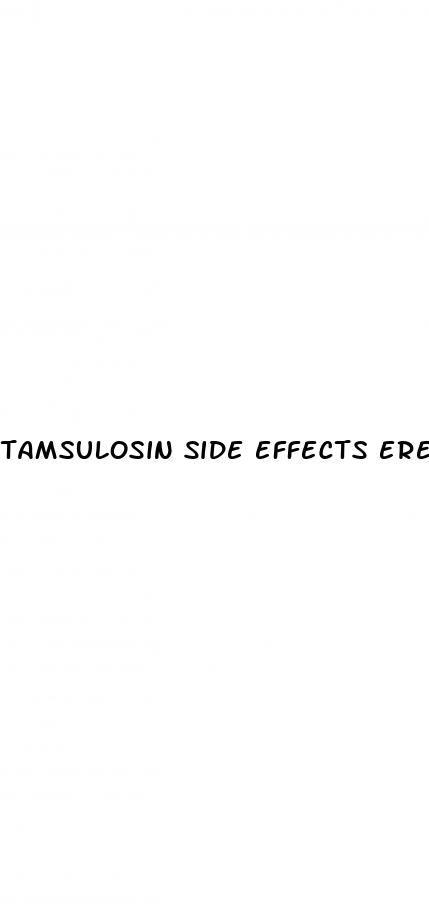 tamsulosin side effects erectile dysfunction