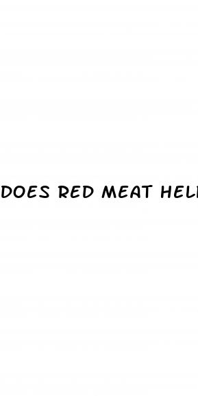 does red meat help with erectile dysfunction