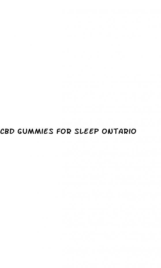 cbd gummies for sleep ontario