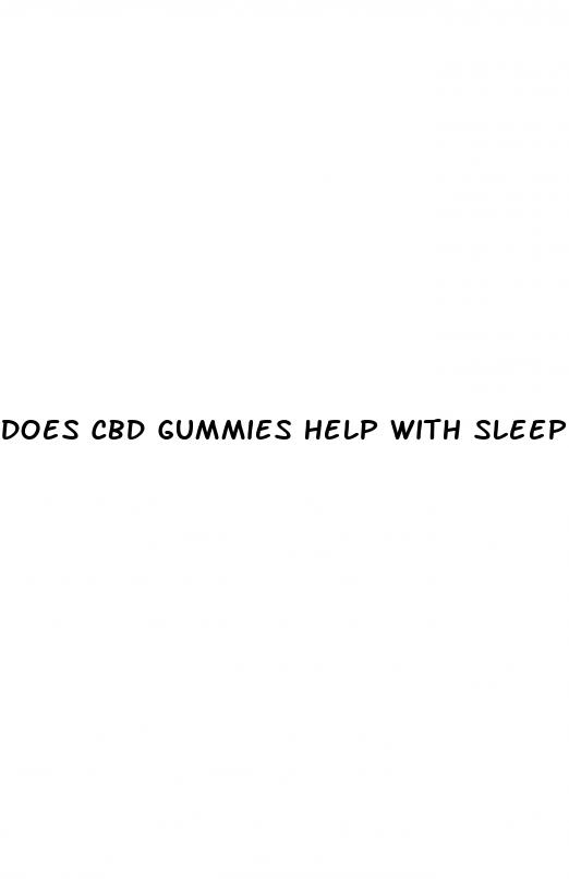 does cbd gummies help with sleep