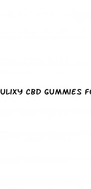 ulixy cbd gummies for diabetes