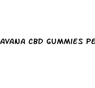 avana cbd gummies penis