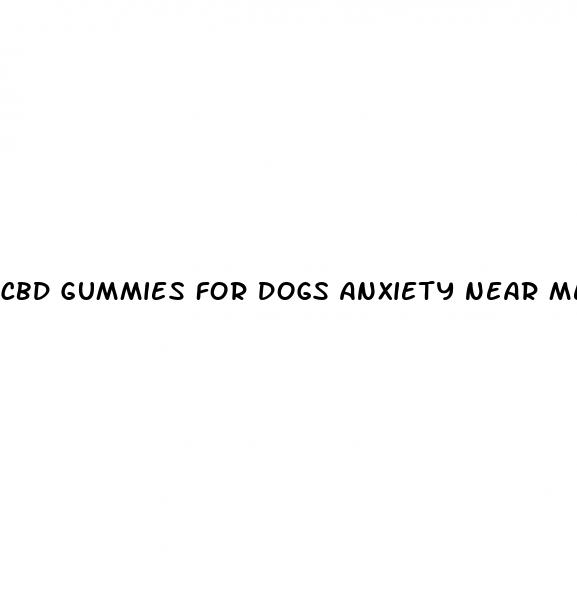 cbd gummies for dogs anxiety near me