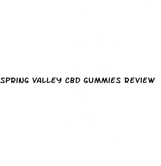 spring valley cbd gummies review