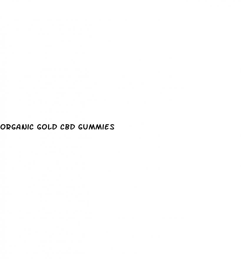 organic gold cbd gummies