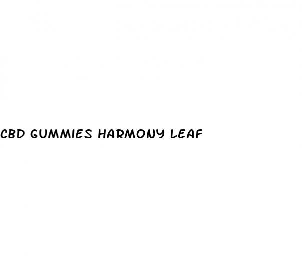 cbd gummies harmony leaf