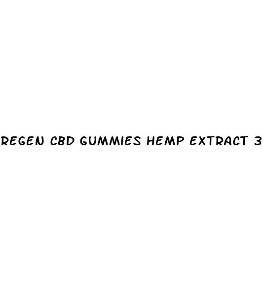 regen cbd gummies hemp extract 300mg