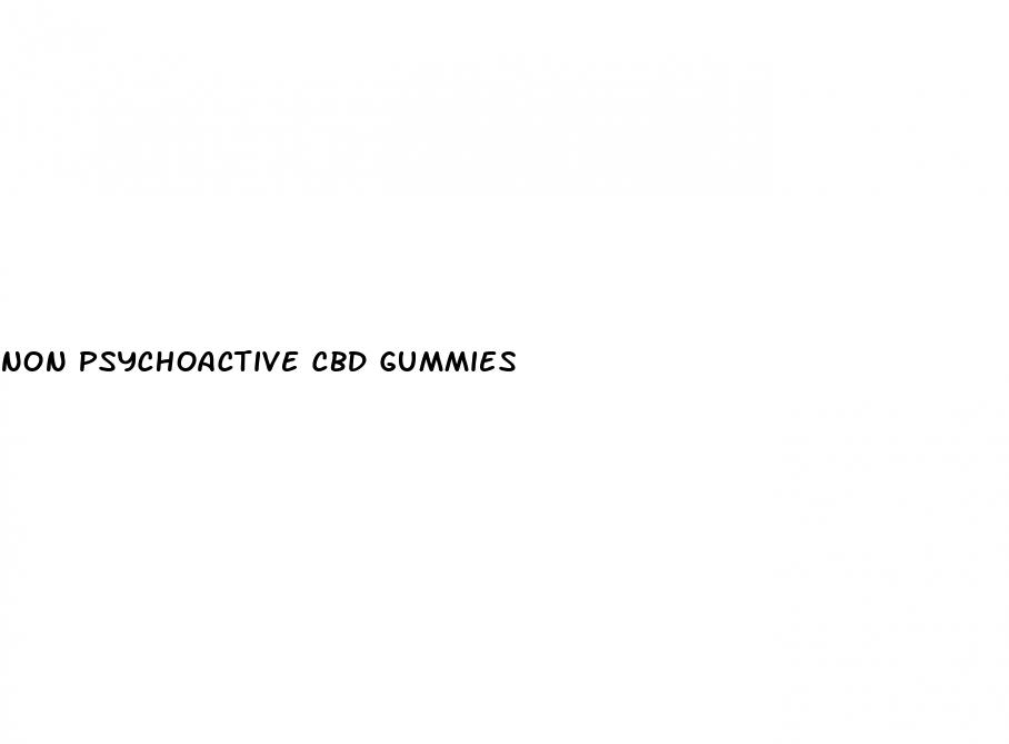 non psychoactive cbd gummies