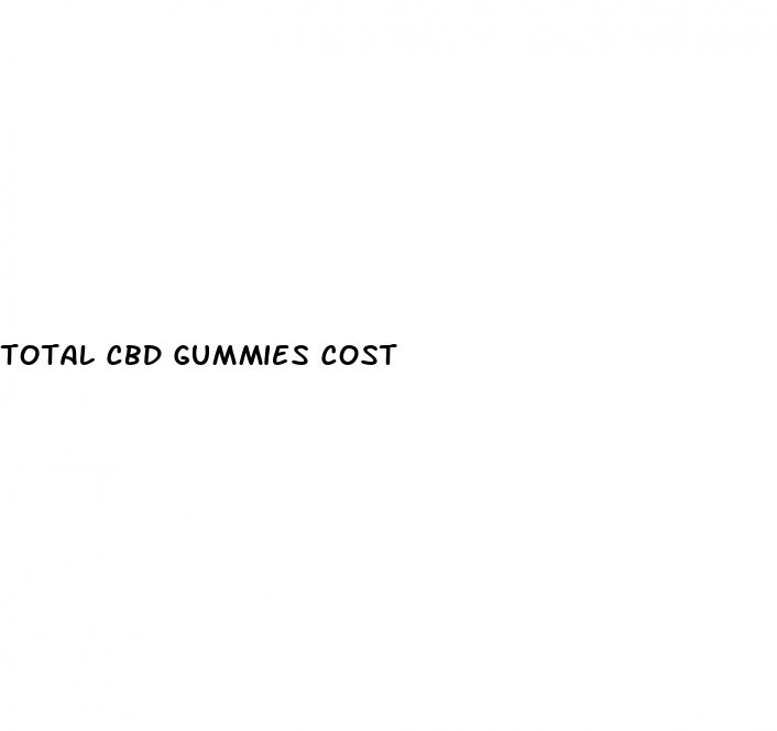 total cbd gummies cost