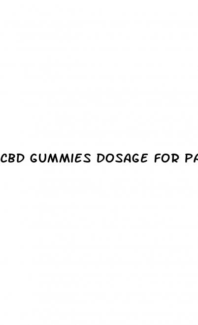 cbd gummies dosage for pain