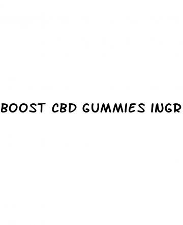 boost cbd gummies ingredients