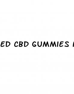 ed cbd gummies near me