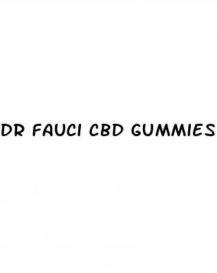 dr fauci cbd gummies