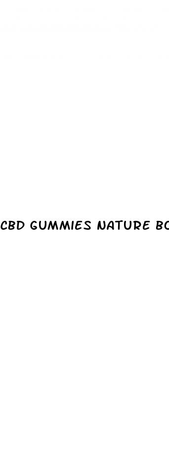 cbd gummies nature boost