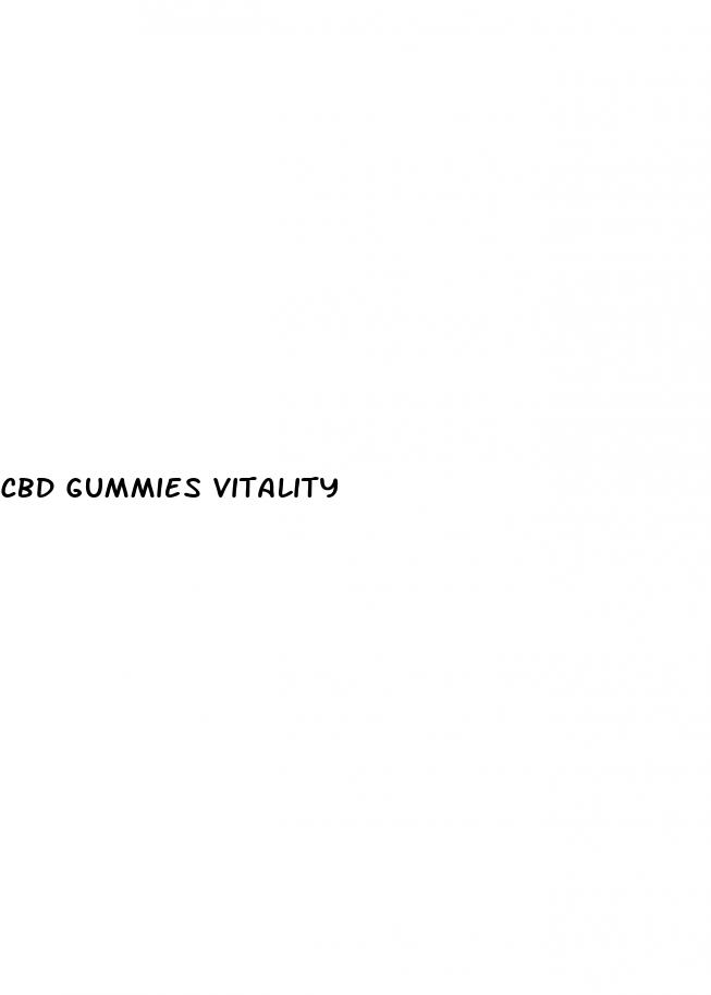 cbd gummies vitality