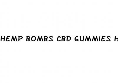 hemp bombs cbd gummies how many to take