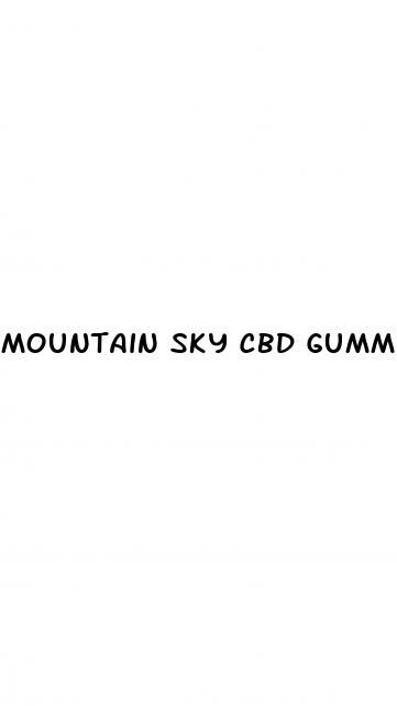 mountain sky cbd gummies